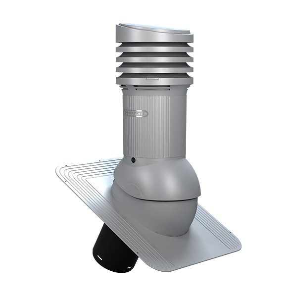 STANDARD EVO ventilācijas izvads NEIZOLĒTS 125d - Pelēks